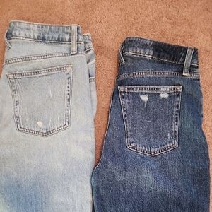Stylish Denim Jeans Set - Light and Dark Wash
